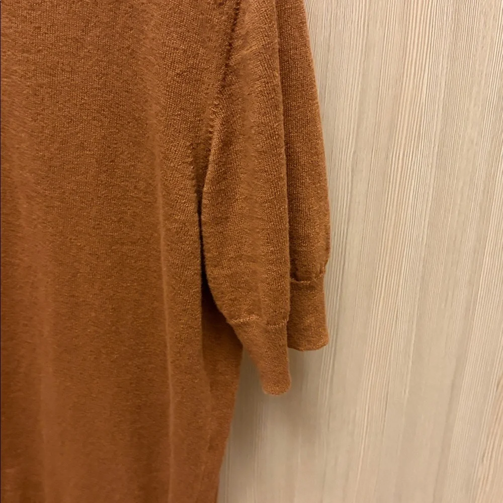 Drake's - Brown Knitted Linen-Cotton Short-Sleeve Polo Shirt - Size M - Picture 4 of 9